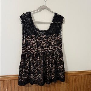 Torrid Black Lace Top